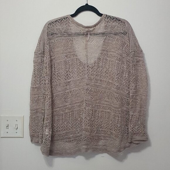 Free People Blended Linen Loose Knit Top - Picture 9 of 10